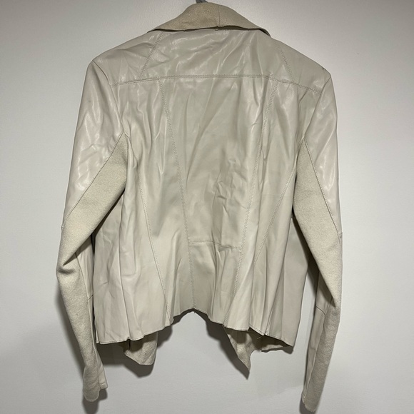 Bagatelle Cream Leather Jacket - Picture 2 of 5